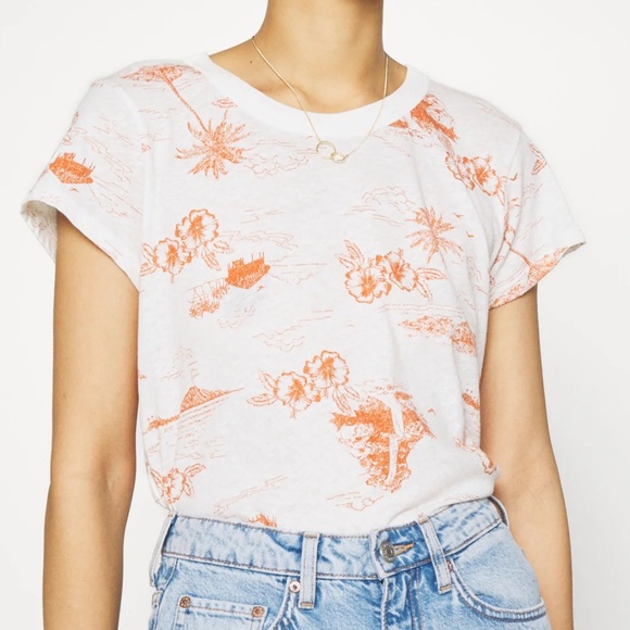 Madewell Tops - NWT Madewell Perfect Vintage Tee in Paradise Toile Size XL